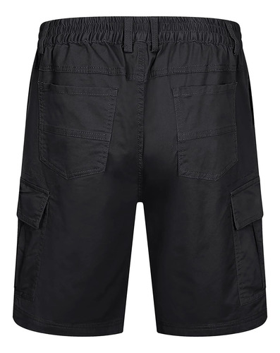 Pantalones Cortos Planos Cavva Para Hombre, Cintura Elástica