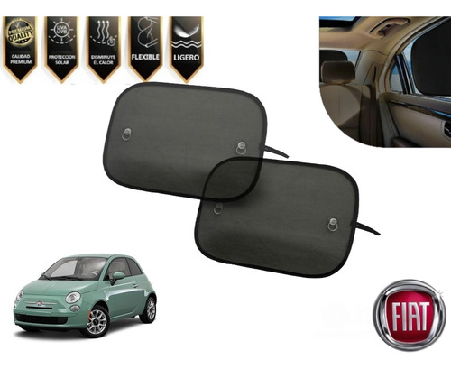 4x Cubresol Auto Ventana Delantera Y Trasera Fiat 500 2013