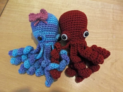 Pulpos De Peluche - Amigurumi Crochet Hecho A Mano