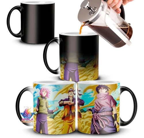 Taza Mágica Anime Naruto Shippuden Sasuke Mod 02