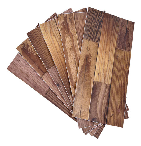 Revestimiento Adhesivo De Grano De Madera 18 Piezas Pegatina
