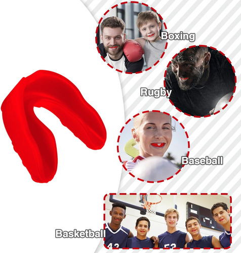 Yofobu 30 Pack Red Sport Bocha Bocha Silicona A Granel Atlet