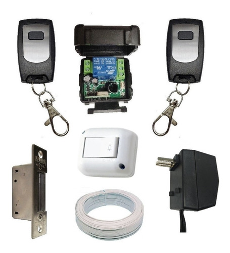 Pestillo Eléctrico, Control Remoto, Botón Manual Y Fuente Ds