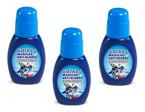 Pack Gotas Anti Olores Para Wc Baño  - 3 Botellas 15ml