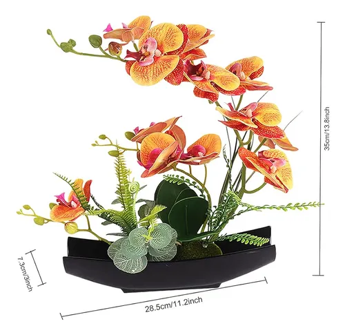 Yobansa Real Touch Orquídea De Seda Flores Artificiales Con