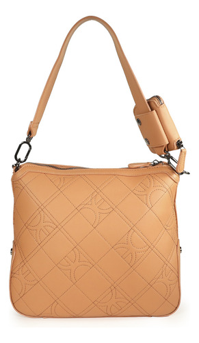 Bolsa Tote Cloe Para Mujer Material 100% Reciclado Con Asa Color Marrón claro