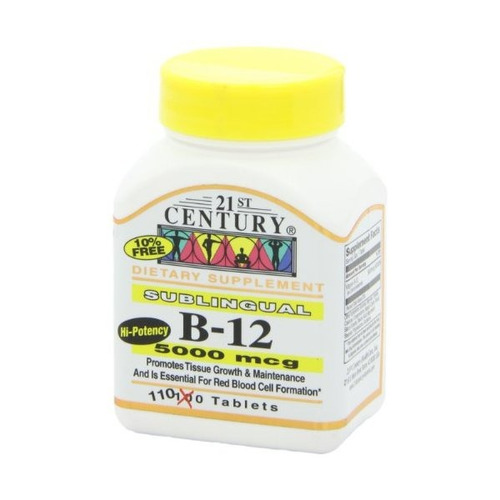 Siglo 21 B 12 5000 Mcg Comprimidos Sublinguales, 110 Count