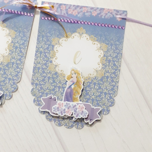Banderines Personalizados 3d Rapunzel