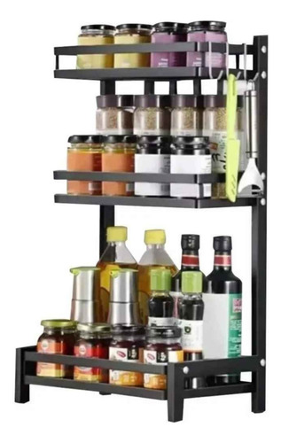 Rack Para Especieros + Kit De Cuchillos