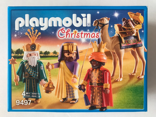 3 Reyes Magos Y Camello Playmobil Christmas 9497 Nacimiento (Usado)