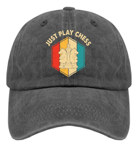 Just Play - Gorra De Béisbol De Ajedrez, Gorra Deportiva