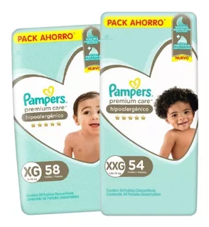 2 Pampers Premium Care Consumo Mes Todos Los Talles