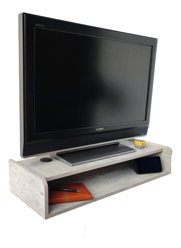 Mueble Tv O Escritorio Huatulco Repisa Flotante 80x30x15a 