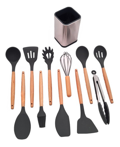 Utensilios Cocina Portautensilios Punta Silicona Set 12.