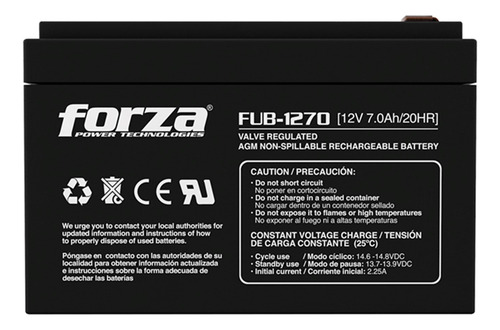Imagen 1 de 3 de Bateria Recargable Sellada 12v 7ah Para Ups Fub-1270