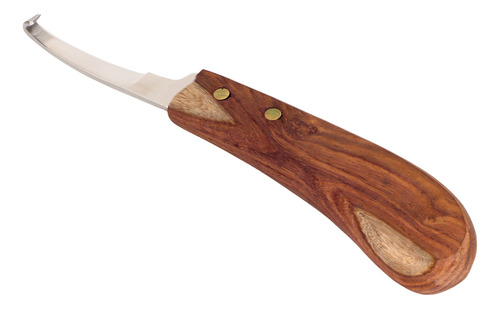 Cuchillo De Pezuña De Acero Con Mango De Madera Puntiagudo P