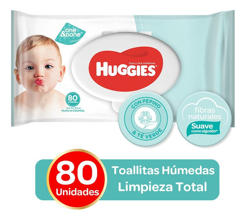 Pack 12 Toallas Humedas Huggies One Y Done 80 Und