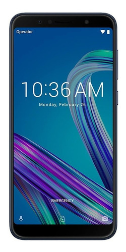 Asus ZenFone Max Pro M1 ZB602KL (13 Mpx) Dual SIM 64 GB preto-oceano 4 GB RAM - Bom (Recondicionado)