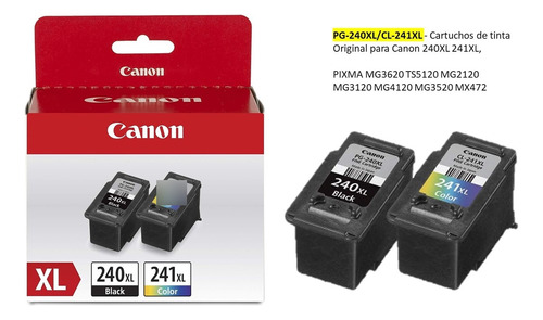 Cartuchos Originales Canon 240xl 241 Xl