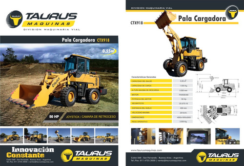Pala Cargadora Taurus Ctx918