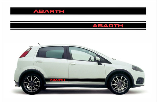 Decalque Adesivo Lateral Fiat Punto Abarth 2013 2014