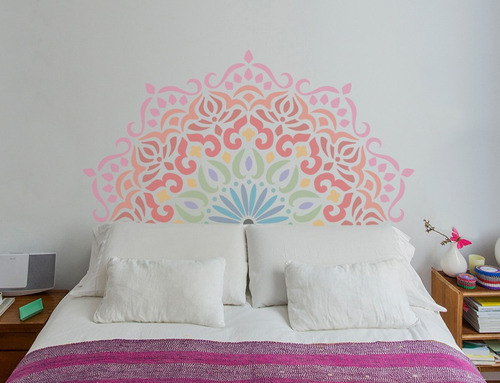 Plantilla Decorativa Living Mandala Paz 50cms (1/2) Stencil