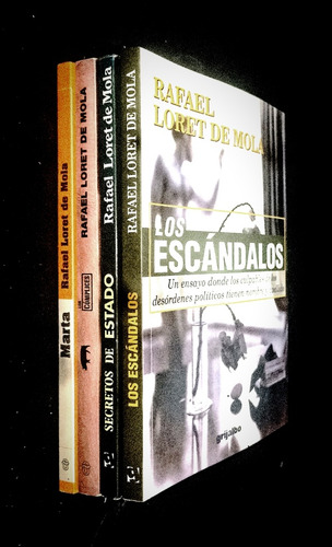 4 Libros Rafael Loret De Mola Los Escándalos Los Cómplices (Usado)