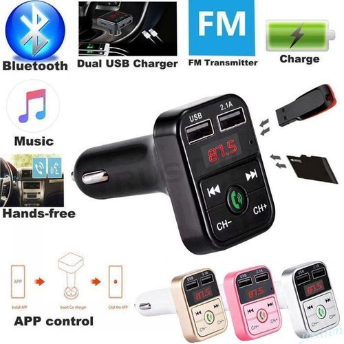 Adaptador Bluetooth Para Carros Fm 12v Car2 Cod 2604