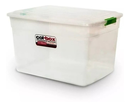 Caja Organizador Plastico Apilable Tapa Taper 42 Litros X 4 Colombraro