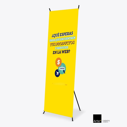 Imagen 1 de 1 de X Banner Display Publicitario Para Lona De 60 X 160 Cm