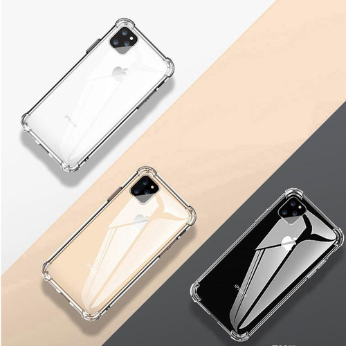 Imagen 4 de 4 de Funda Transparente Suave Para iPhone Todos Los Modelos