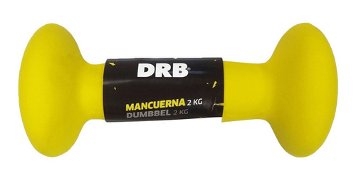 Mancuerna Drb Fitness Gym Goma X 2kg Original Amarill