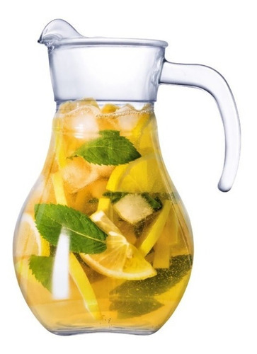 Jarra De Suco Vidro C/ Bico Segura Gelo Ruvolo 1,9 Litros