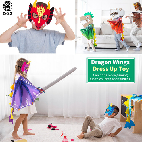 Disfraz D.q.z 6 Piezas Dinosaurio Y Dragón Para Niños Color Talle