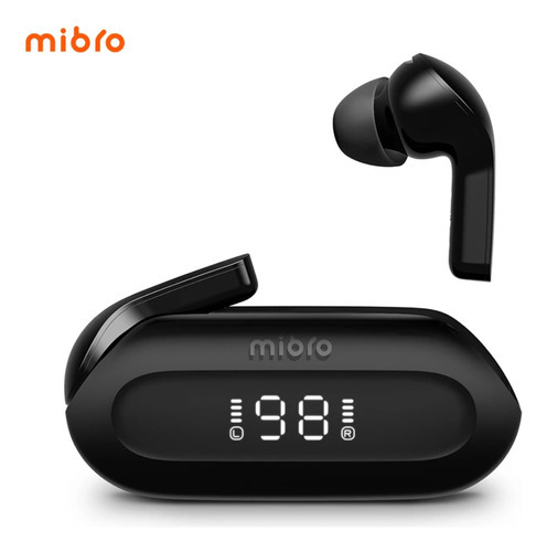 Auriculares inalámbricos deportivos Mibro Earbuds 3 Bluetooth 5.3 con color negro