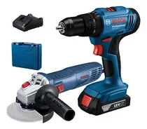 Comprar Taladro Percutor 3\u002F8  Gsb 183 + Amoladora Angular 710w Bosch