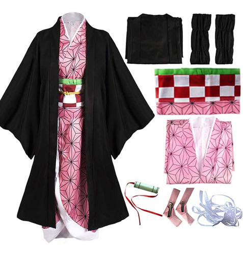 Disfraz De Anime Para Cosplay De Kamado Nezuko Kimono Fiesta 