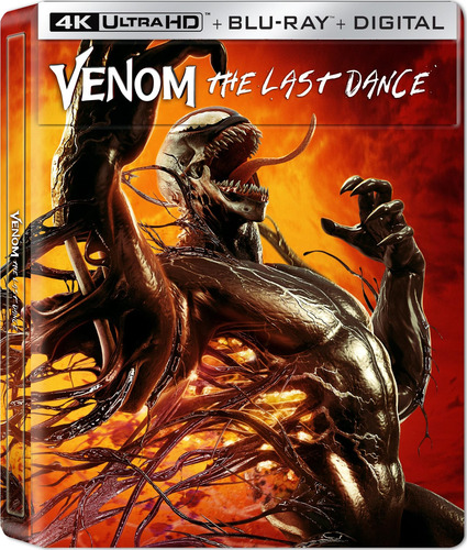Venom: The Last Dance 4k + Blu Ray Steelbook By Sony Pics