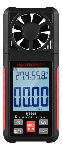 Anemómetro Ht605 Habotest Medición De Temperatura Del Viento