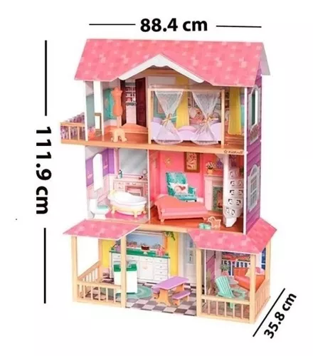 Segunda imagen para búsqueda de casa de barbie de madera