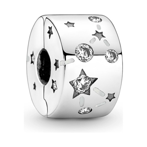 Charm Pandora Clip En Plata De Ley Estrellas & Galaxia