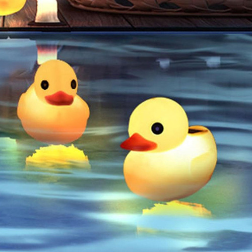 Pato Solar Flotantes Para Alberca,pato Con Luz Solar