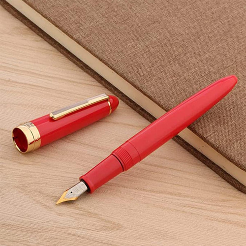 Pluma Tipo Fuentes Diseño Cursivo, Mxrrl-002, 2pzas, 0.5mm P Tinta Negro Exterior Rojo