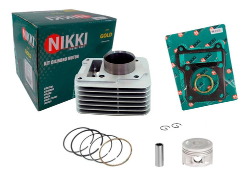 Imagem 1 de 1 de Kit Cilindro Pistão E Anéis Ybr125/xtz125 Nikki
