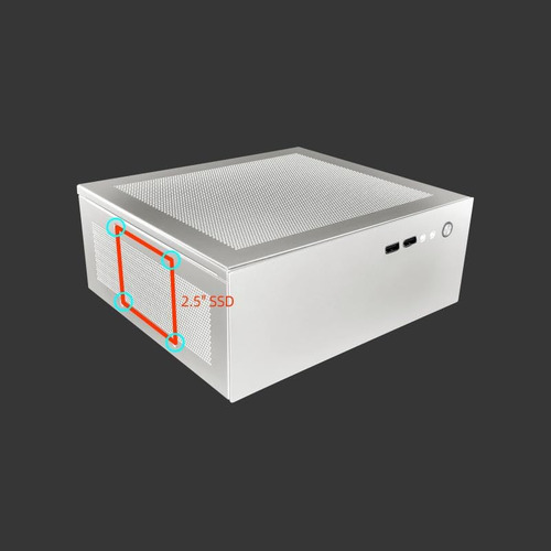 Gm100 Mini Desktop Case 4.3l Case Htpc Se Encaixa Na Placa -