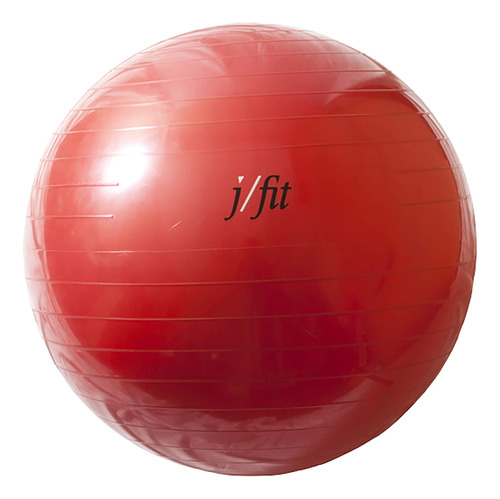 Jfit - Pelota De Gimnasio Antirfaga (17.7in), Color Rojo