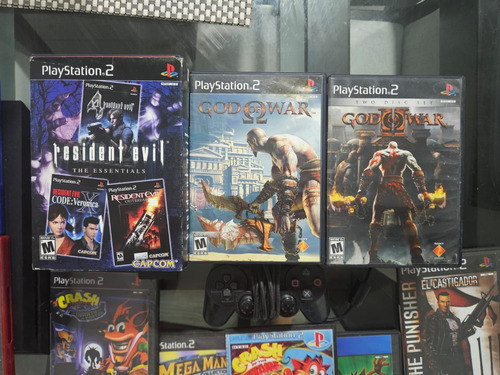 Ps4 Con 5 Juegos + Ps2 Con 10 Juegos (Usado)