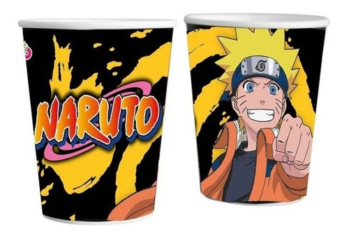 Vasos Naruto Personajes X 10 U Cotillon Cumpleaños
