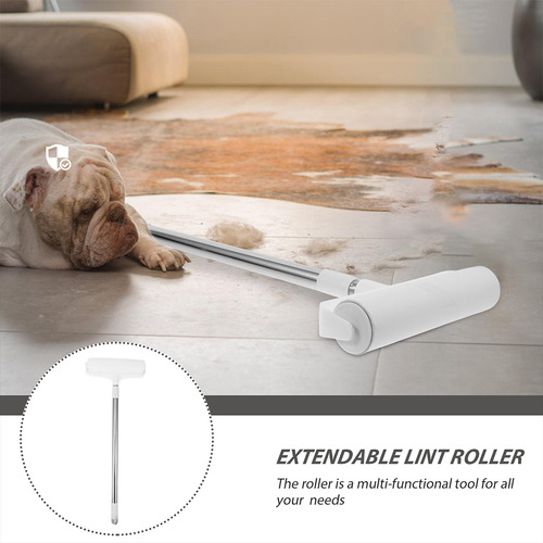 Rodillo Lint Roller De Mango Largo Para Mascotas, Extensible