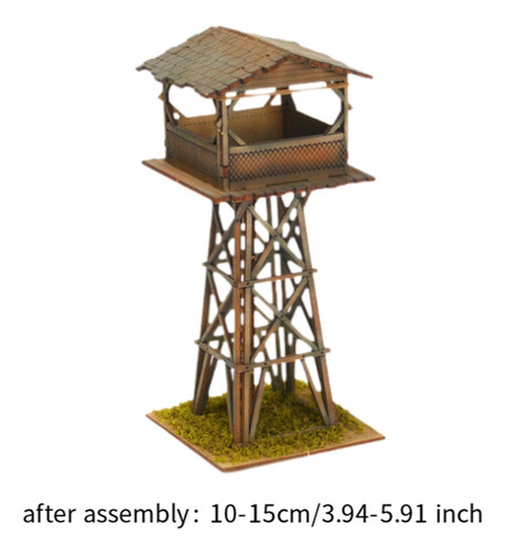 Casa De Madera A Escala 1/72 Sin Pintar, Para Armar, F